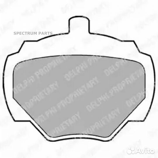 Delphi LP211 Колодки передние land rover discovery