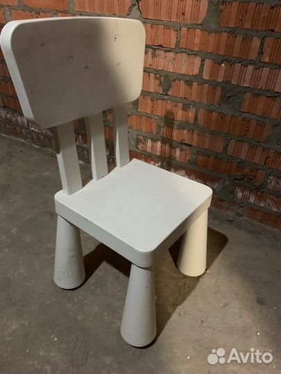 Стульчик и столик IKEA mammut