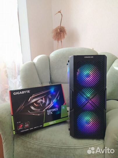 Мощный игровой компьютер 16яд./16gb/2SSD/GTX1660Ti