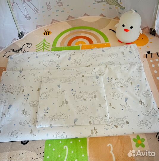 Комплект в кроватку подушка одеяло