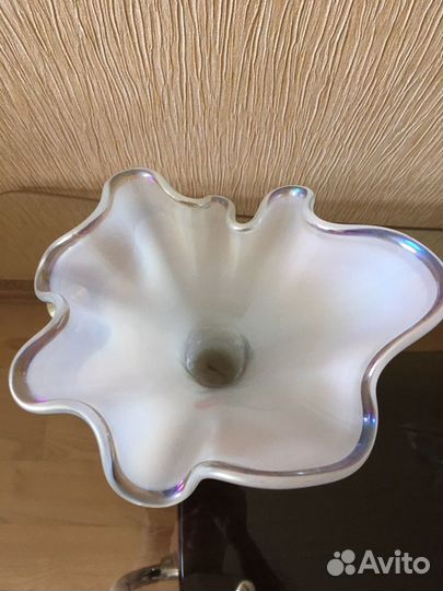 Ваза цветное стекло винтаж СССР