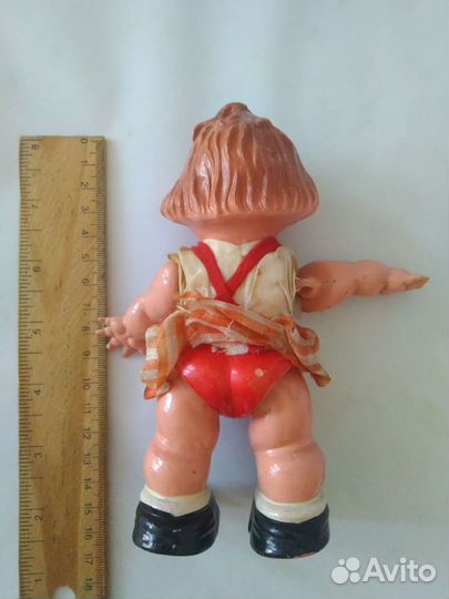 Кукла винтаж ходячая Edi редкая 16 см целлулоид