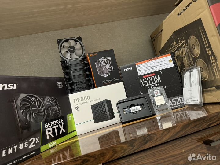 Игровой пк RTX 3070, Ryzen 5 5600, 16DDR4, m2