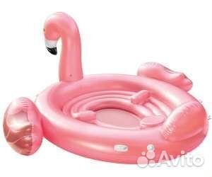 57267 intex Надувной остров Фламинго 422x373x185см