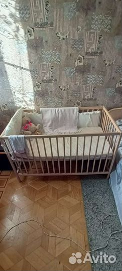 Детская кровать IKEA с матрасом