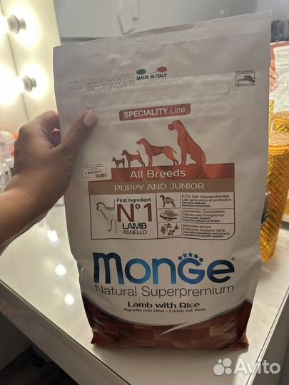 Корм для собак монж