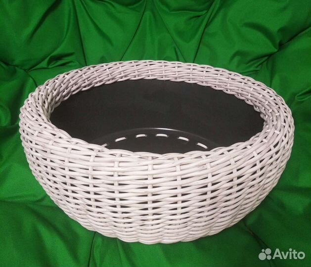 Лежанка для животных из ротанга корзина горшок