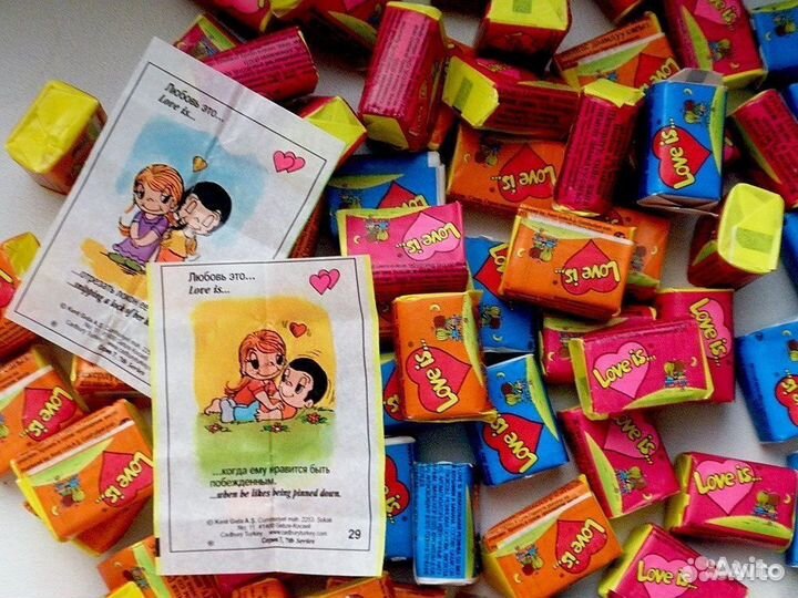 Love is жвачка люблю (100шт)