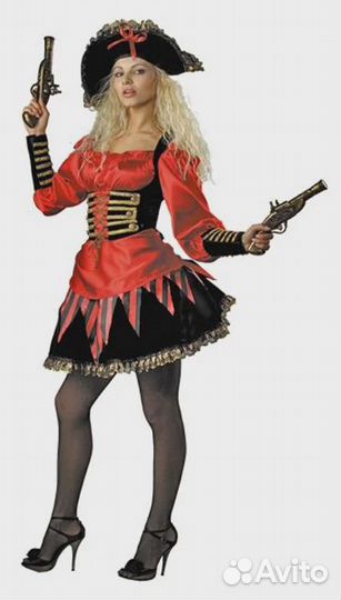 Карнавальный костюм Пиратка люкс