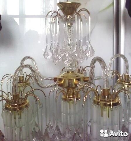 Люстра на три рожка + центральная