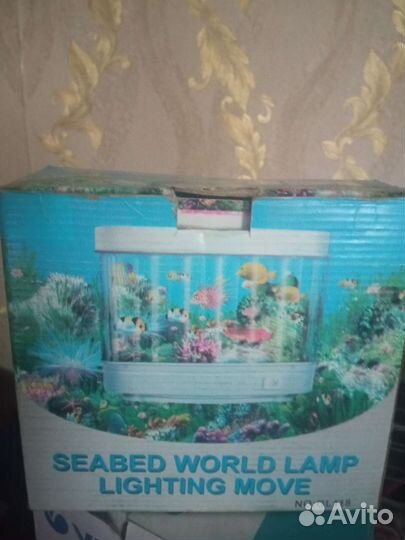 Лампа ночник, рыбки двигаются