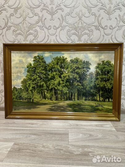 Картина маслом на холсте старинная