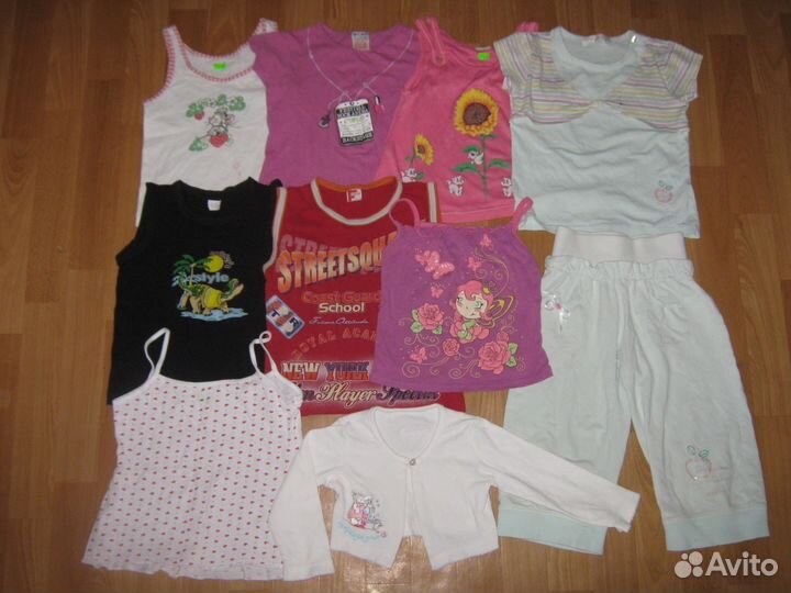 Футболки, майки, болеро, костюм на 1-3 года