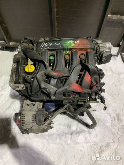 Двигатель Renault Megane 2 1.6 Бензин