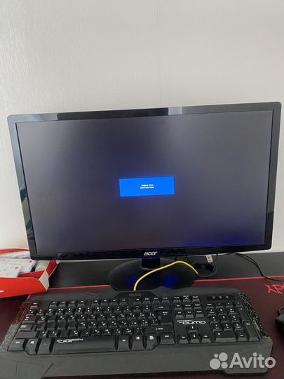 Игровой компьютер с монитором