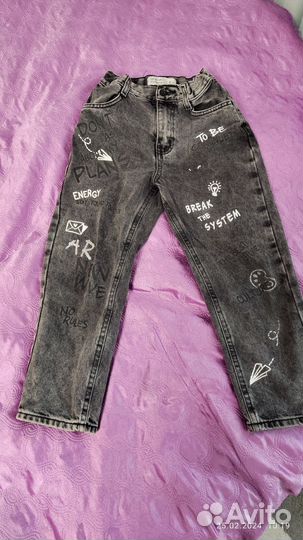 Джинсы для девочки 116 122