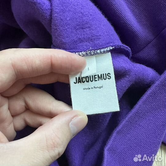 Худи Jacquemus Le Sweatshirt Brodé Dark Purple