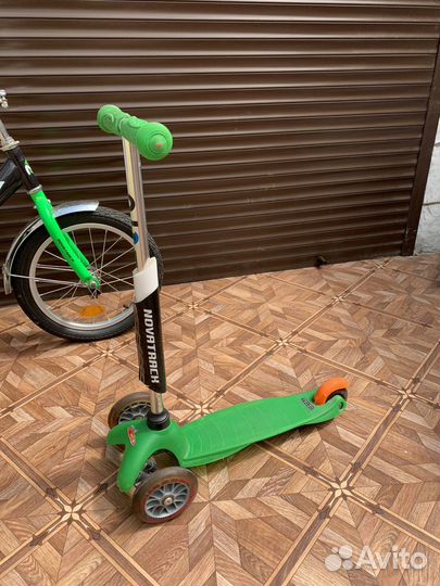 Детские велосипед, санки, самокат