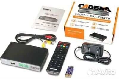 Цифровой ресивер DVB-T2 cadena CDT-2351SB черный