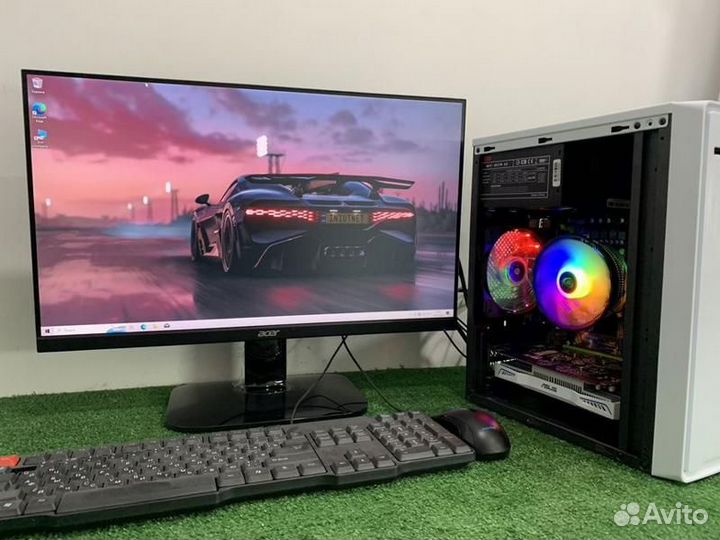 Игровой компьютер E5-2650v2 Rx-460,M2-256GB