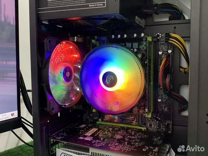 Игровой компьютер E5-2650v2 Rx-460,M2-256GB