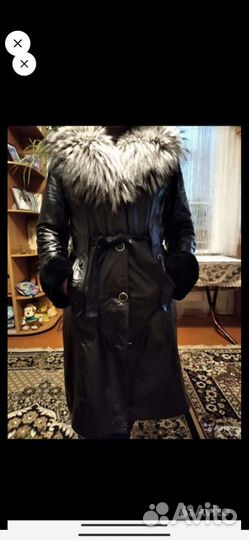 Пальто френч зима, натуральнноное