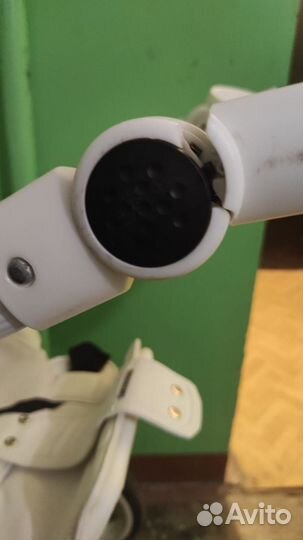 Коляска 2 в 1 Adamex Barletta White (Экокожа)