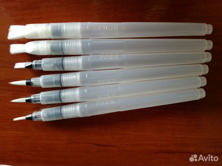 Кисти с резервуаром набор 6 шт