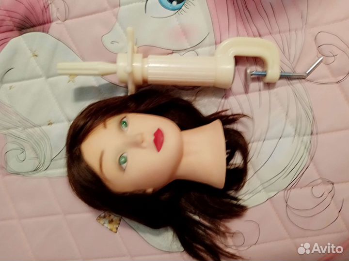 Голова манекен натуральные волосы