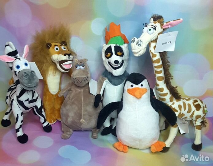 Герои Мадагаскара комплект из 6 штук