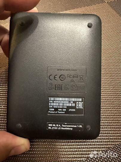 Внешний жесткий диск wd 4 tb