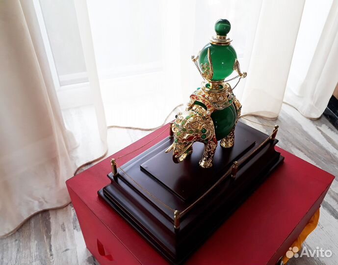 Статуэтка Слон позолоченный