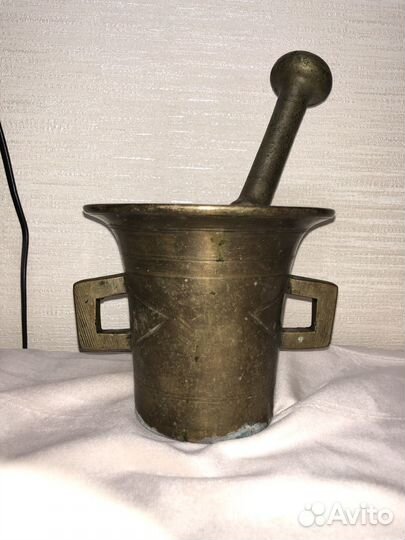 Ступка с пестиком бронза