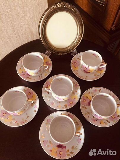 Набор чайных пар Дулёвский фарфор 59 г