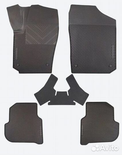 Резиновые коврики соты Volkswagen Polo (2010-2020)