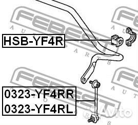 Втулка заднего стабилизатора d25.4