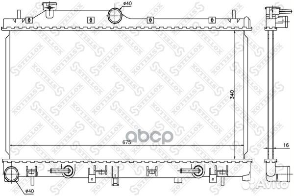 Радиатор системы охлаждения АКПП Subaru Legacy