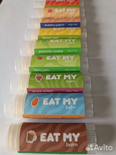 Бальзамы для губ новые, Eat My Balm, разные вкусы