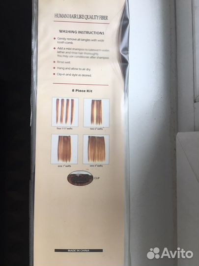 Волосы на заколках