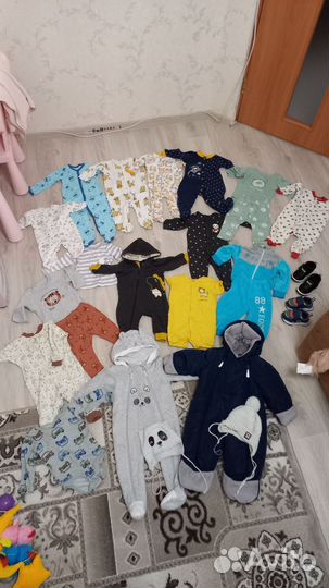 Огромный пакет одежды от 0-1 года