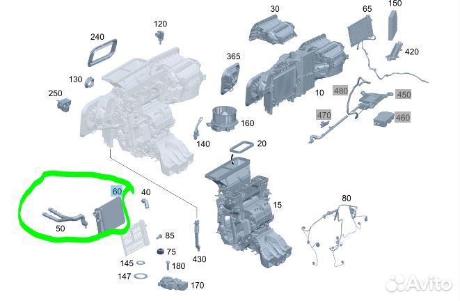 Б/У радиатор отопителя (печки) В хорошем