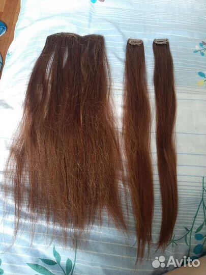 Волосы на заколках искусственные