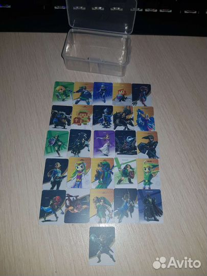 Amiibo Zelda карточки полная коллекция 25+1шт