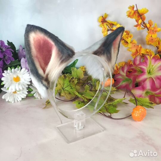 Кошачьи ушки ободок / ушки кошки на ободке