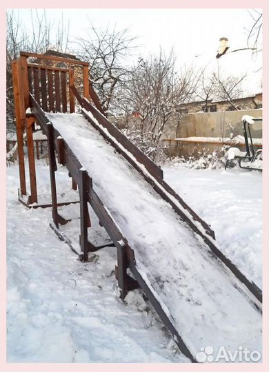 Детская горка уличная зимняя ледянка