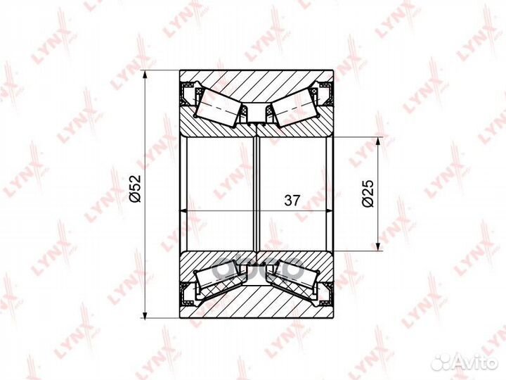 Подшипник ступичный зад WB1173 lynxauto