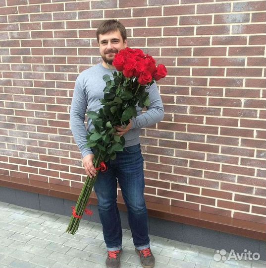 Высокие розы Доставка цветов