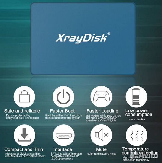 Новый SSD 240 гб Xraydisk запечатан
