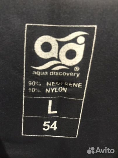 Гидрокостюм Aquadiscovery Sniper 5 мм, L 54 размер