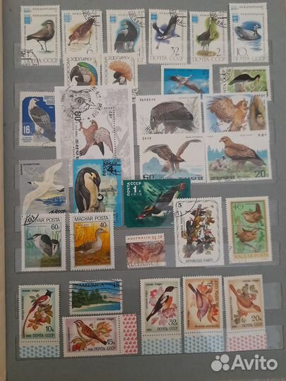 Почтовые марки,тема фауна,флора